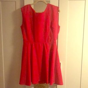 Red cocktail dress